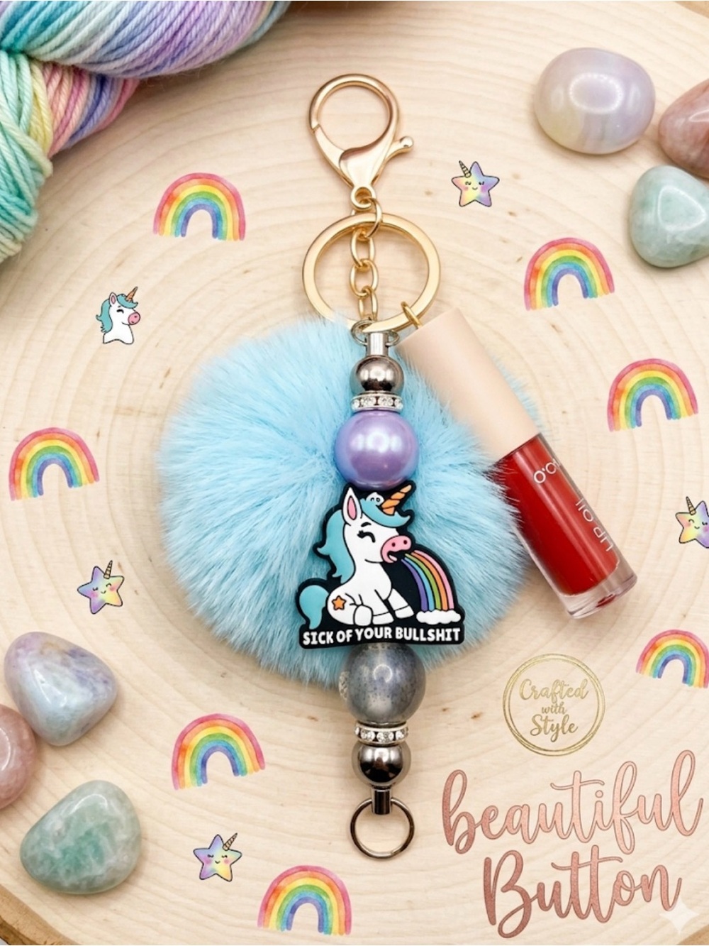 custom junk keychain